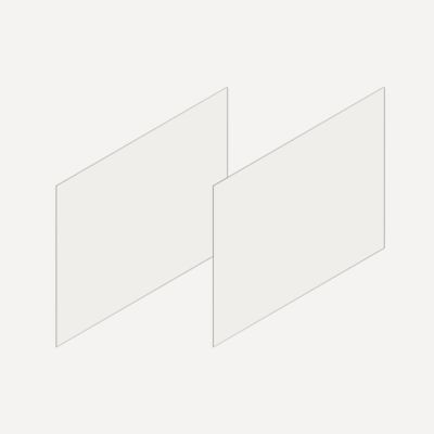 Robern Cartesian & Profiles Side Kit, 15" H x 21" D