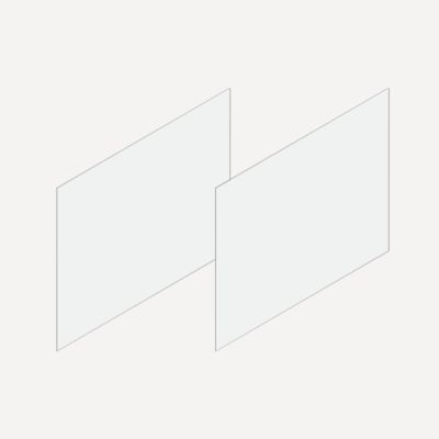Robern Cartesian & Profiles Side Kit, 15" H x 21" D