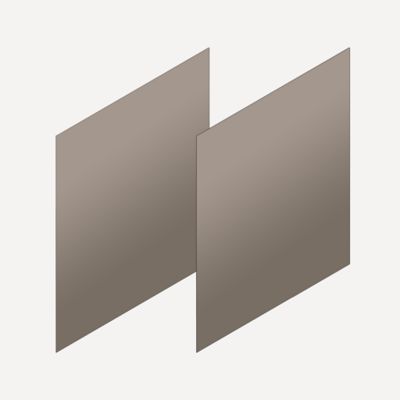 Robern Cartesian & Profiles Side Kit, 22-1/2" H x 21" D