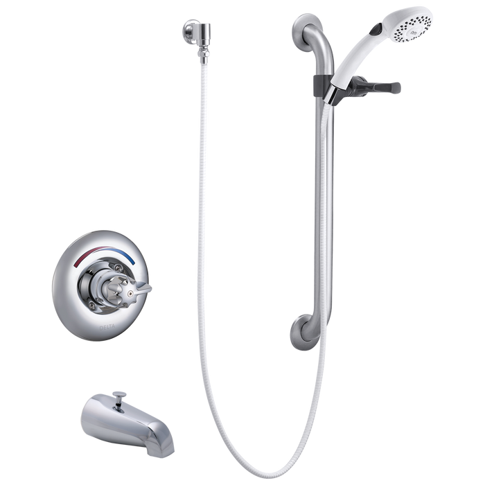 Commercial T13H T13H252 Universal Tub Trim Hand Shower and Grab Bar