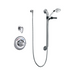Commercial T13H T13H382 Universal Dual Shower Trim Diverter Hand Shower and Grab Bar - Chrome