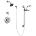 Commercial T13H T13H382 Universal Dual Shower Trim Diverter Hand Shower and Grab Bar - Chrome