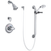 Commercial T13H T13H382 Universal Dual Shower Trim Diverter Hand Shower and Grab Bar - Chrome