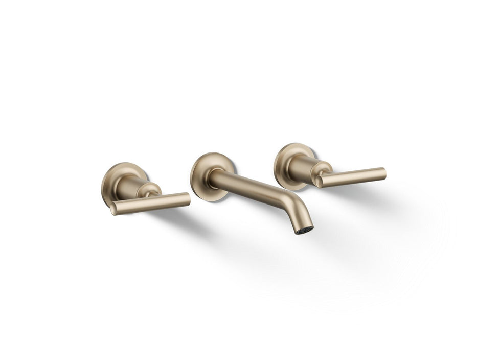 KOHLER Purist Wall-mount bathroom sink faucet trim with Lever handles, 1.2 gpm