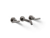 KOHLER Purist Wall-mount bathroom sink faucet trim with Lever handles, 1.2 gpm