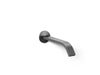 KOHLER Components Wall-mount bathroom sink faucet spout with Ribbon design, 1.2 gpm