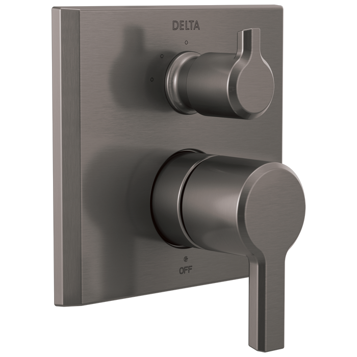 Delta Pivotal T24899 2-Handle Monitor 14 Series Valve Trim with 3-Setting Diverter - Lumicoat Black Stainless