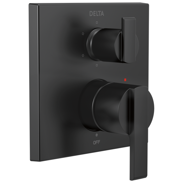 Delta Ara T24967 Angular Modern Monitor 14 Series Valve Trim with 6-Setting Integrated Diverter