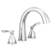 Delta Stryke: Three Hole Roman Tub Trim