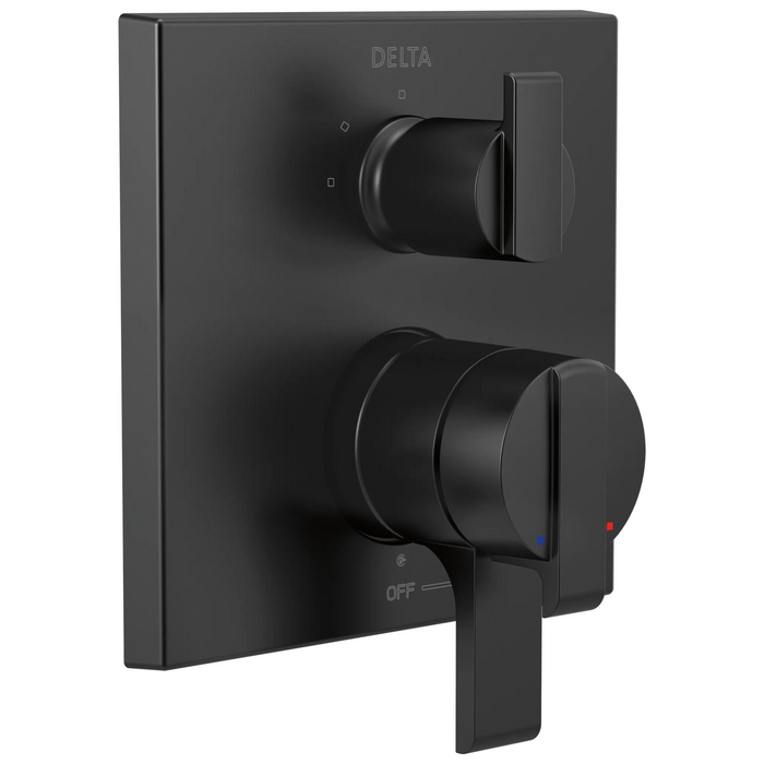 Delta Ara T27867 Angular Modern Monitor 17 Series Valve Trim with 3-Setting Integrated Diverter
