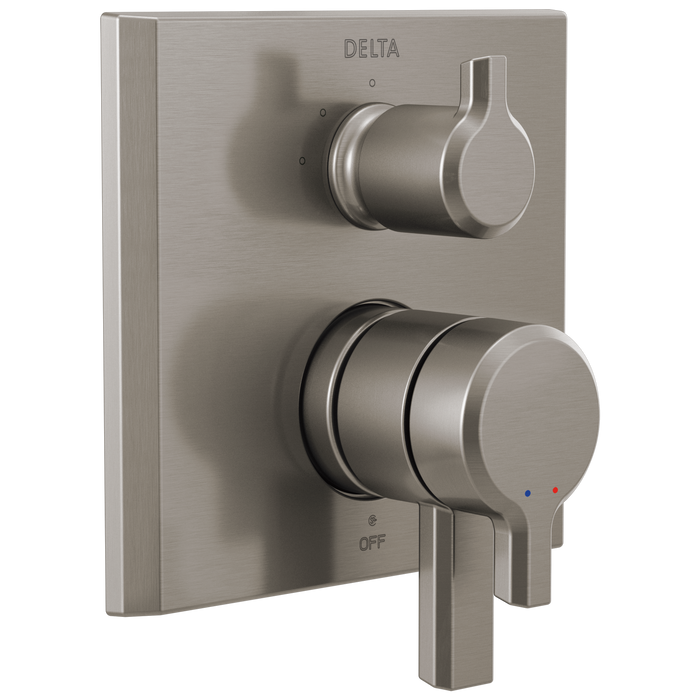 Delta Pivotal T27899 17 Series Integrated Diverter Trim - 3 Function Diverter - Lumicoat Stainless