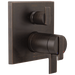 Angular Modern TempAssure 17T Series Valve Trim with 3-Setting Integrated Diverter