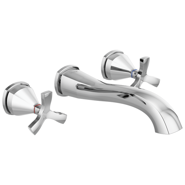 Two Handle Wall Mount Bathroom Faucet Trim