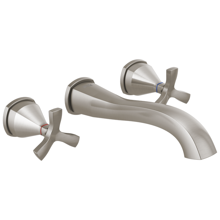 Delta Stryke T35766LF Two Handle Wall Mount Bathroom Faucet Trim