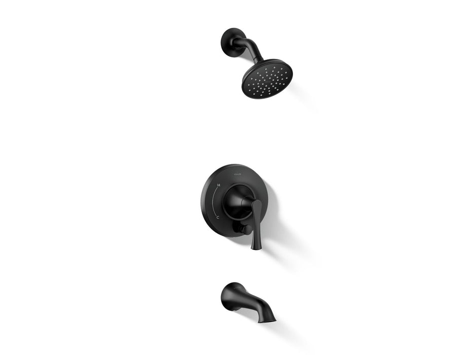 KOHLER K-T35944-4G Buckley Rite-Temp bath and shower trim kit with push-button diverter, 1.75 gpm