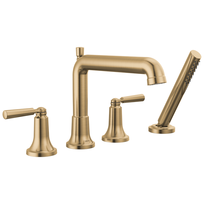 Delta Saylor T4736 Roman Tub Trim with Hand Shower - Champagne Bronze