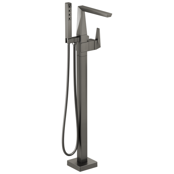 Delta Trillian T4743 Single Handle Floor Mount Tub Filler Trim