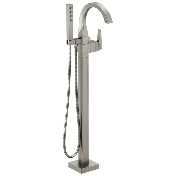 Single Handle Floor Mount Tub Filler Trim