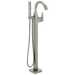 Single Handle Floor Mount Tub Filler Trim