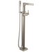 Delta Delta Zura: Single Handle Floor Mount Tub Filler Trim with Hand Shower