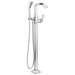 Delta Stryke T4776 Single Handle Floor Mount Tub Filler Trim - Lumicoat Chrome