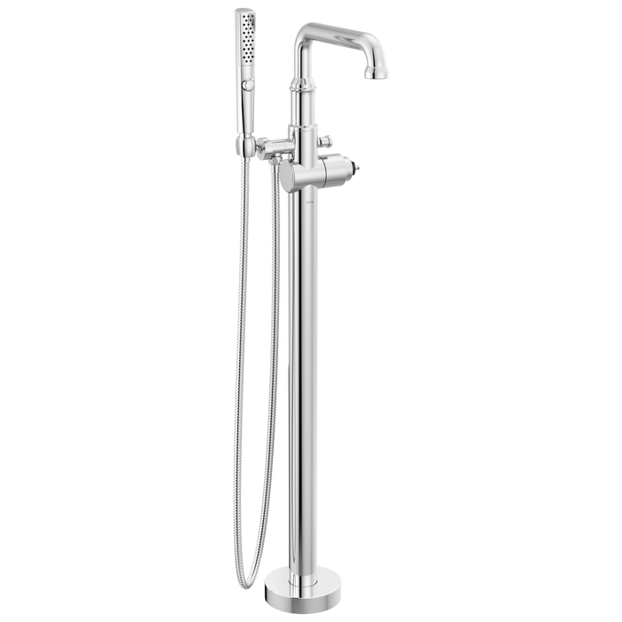 Delta Broderick T4784 Floor Mount Tub Filler Trim- Less Handle