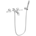 Delta Bonacci T5745 Two Handle Wall Mount Tub Filler Trim with Hand Shower