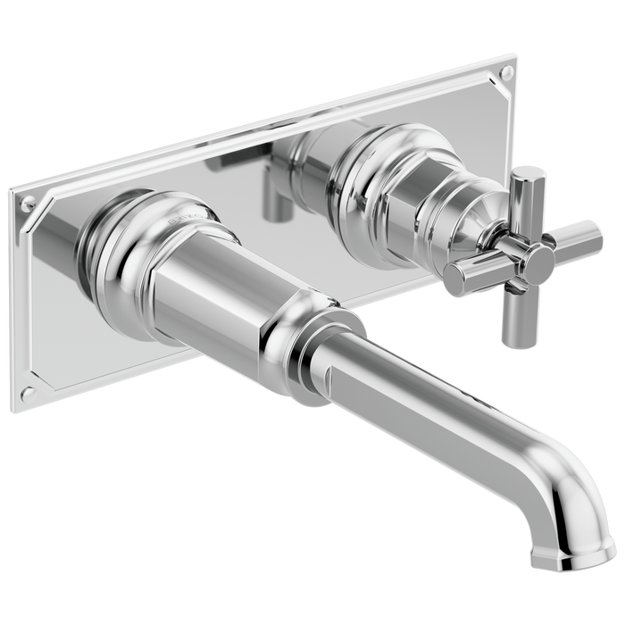 Brizo Invari T65776LF Two-Hole, Single-Handle Wall Mount Lavatory Faucet - Less Handle 1.2 GPM