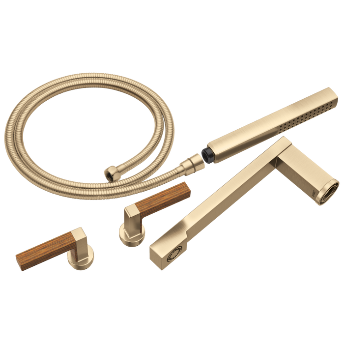 Brizo Frank Lloyd Wright HL70422 Two-Handle Wall Mount Tub Filler Lever Handle Kit