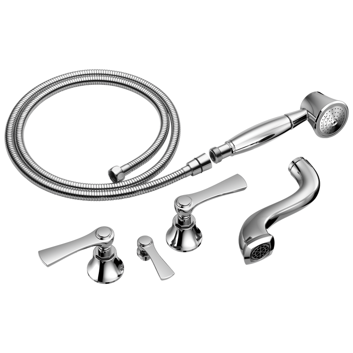 Brizo Rook: Two-Handle Tub Filler Trim Kit with Lever Handles
