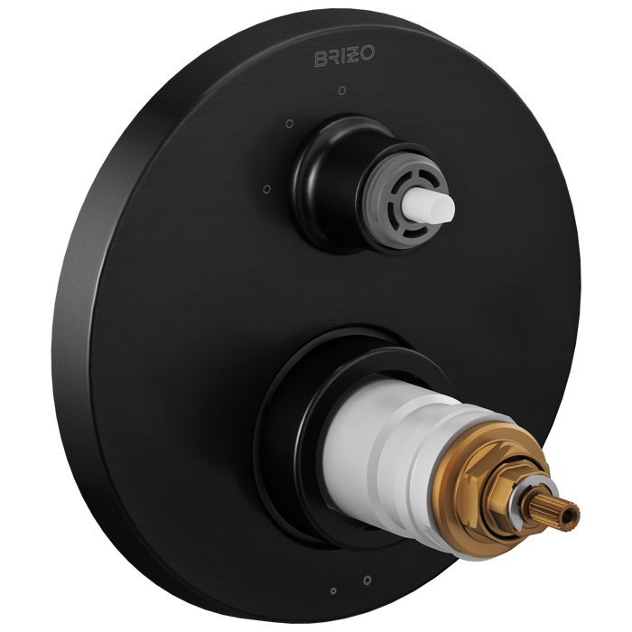Brizo Litze T75535 TempAssure Thermostatic Valve with 3-Function Diverter Trim - Less Handles