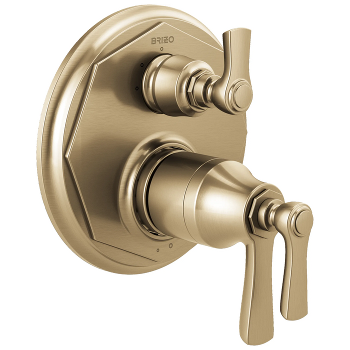 Brizo Rook T75561 TempAssure Thermostatic Valve with 3-Function Diverter Trim