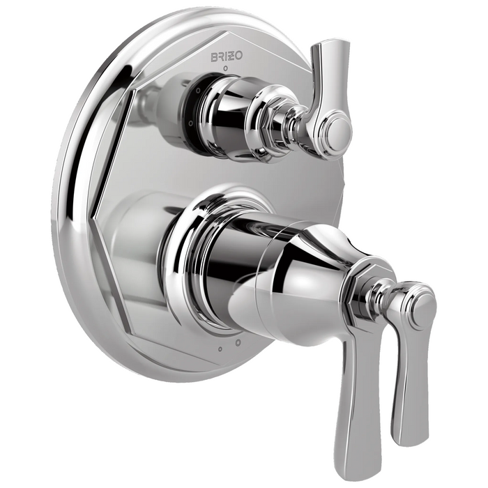 Brizo Rook T75561 TempAssure Thermostatic Valve with 3-Function Diverter Trim