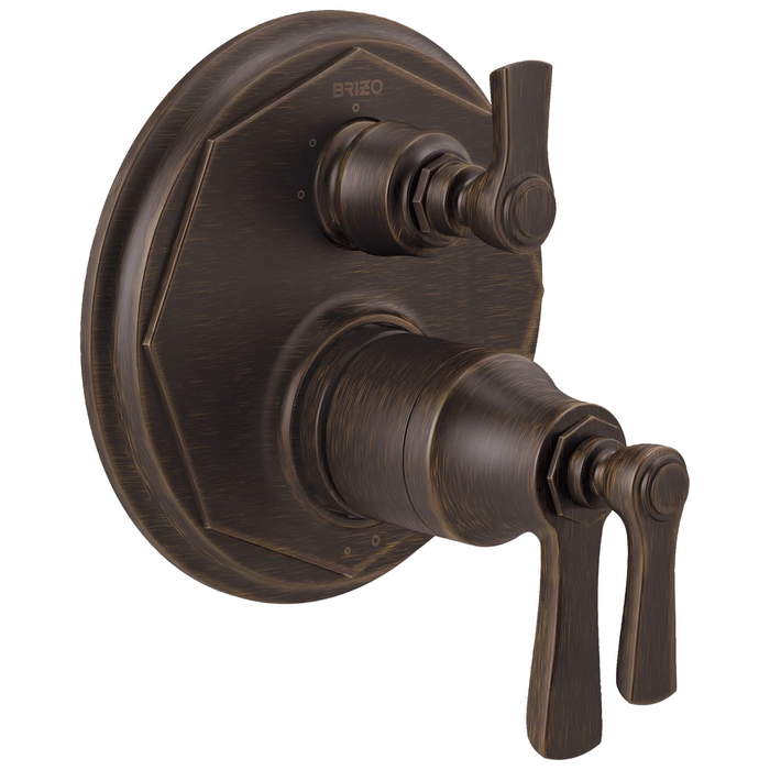 Brizo Rook T75561 TempAssure Thermostatic Valve with 3-Function Diverter Trim