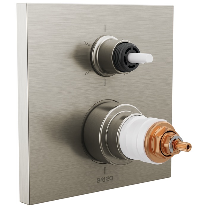 Brizo Frank Lloyd Wright T75622 TempAssure Thermostatic Valve with 6-Function Integrated Diverter Trim - Less Handles