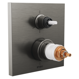 Brizo Frank Lloyd Wright T75622 TempAssure Thermostatic Valve with 6-Function Integrated Diverter Trim - Less Handles