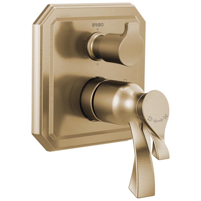Brizo Virage T75630 TempAssure Thermostatic Valve with Integrated 6-Function Diverter Trim