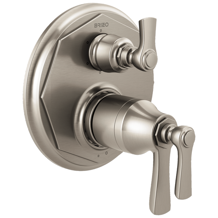 Brizo Rook T75661 TempAssure Thermostatic Valve with 6-Function Diverter Trim