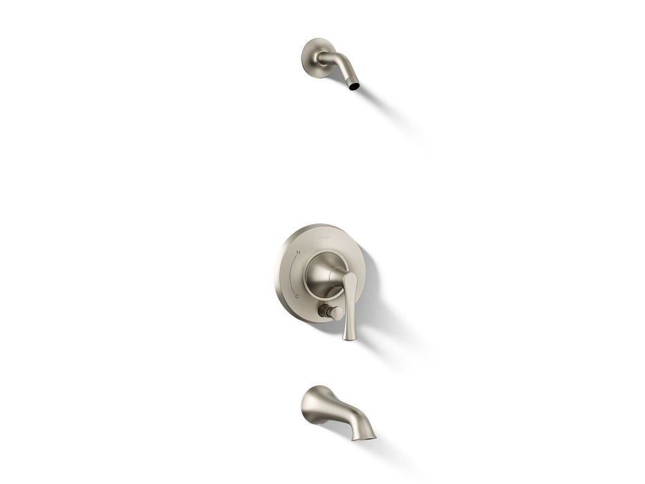 KOHLER K-TLS35944-4 Buckley Rite-Temp bath and shower trim kit with push-button diverter, without showerhead