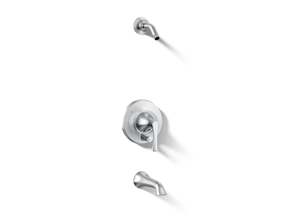 KOHLER K-TLS35944-4 Buckley Rite-Temp bath and shower trim kit with push-button diverter, without showerhead
