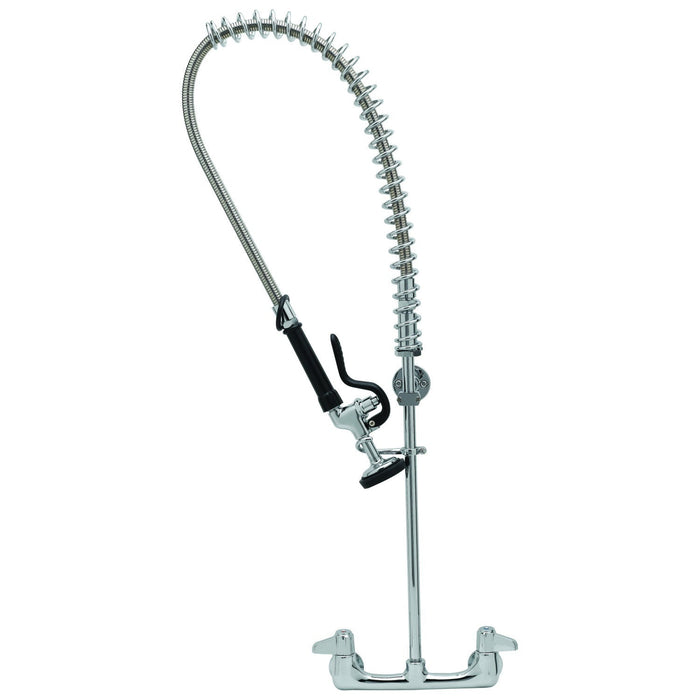 T&S Brass 5PR-8W00 Wall, Pre-Rinse, Mixing Faucet, Polished Chrome