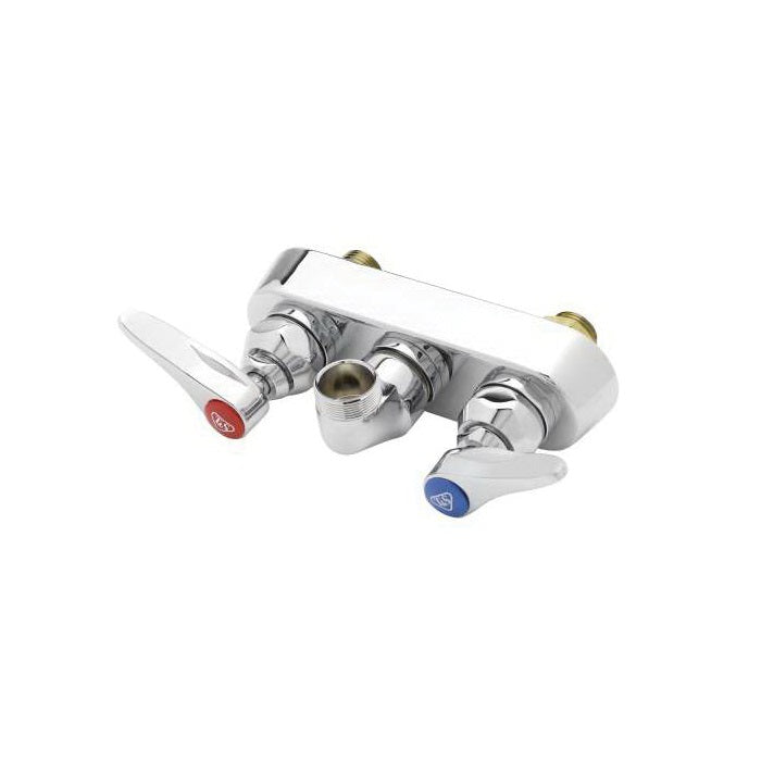 T&S Brass B-1115-LN Wall, T & S Workboard Mixing Faucet, Chrome-Plated