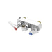 T&S Brass B-1115-LN Wall, T & S Workboard Mixing Faucet, Chrome-Plated