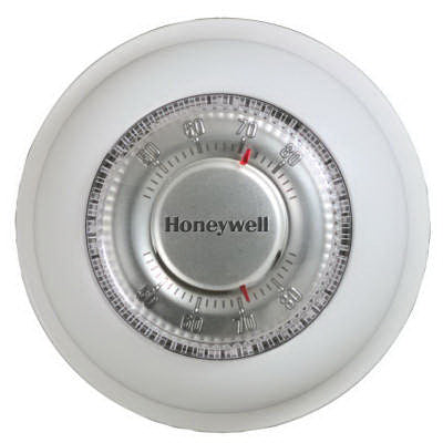 Honeywell T87K1007/U Thermostat, 20 - 30 VAC, 0.02 - 1 A Heat, 0.4 - 30 W, 1 Heat