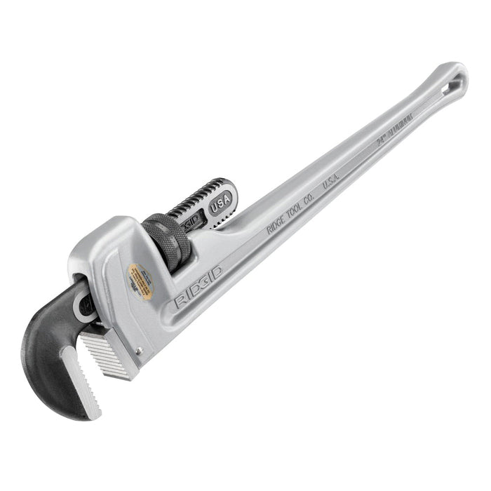 RIDGID 31095 Pipe Wrench, 14 in OAL, 2 in Jaw, Serrated Jaw, I-Beam Handle, Steel Jaw