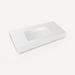 Robern Engineered Stone Top Integrated Basin Vanity Top, 48" x 6" x 23", Center Integrated Sink, Three Hole, For Skaarsgard