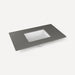 Quartz Stone Vanity Top, 37" x 3/4" x 22", Center Undercounter Sink, Single Hole, For Islamorada and Sinca