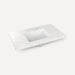 Quartz Stone Vanity Top, 37" x 3/4" x 22", Center Undercounter Sink, Three Hole