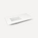 Quartz Stone Vanity Top, 43" x 3/4" x 22", Left Offset Undercounter Sink, Single Hole