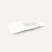 Robern Engineered Stone Top Quartz Stone Vanity Top, 43" x 3/4" x 22", Right Offset Undercounter Sink, Three Hole